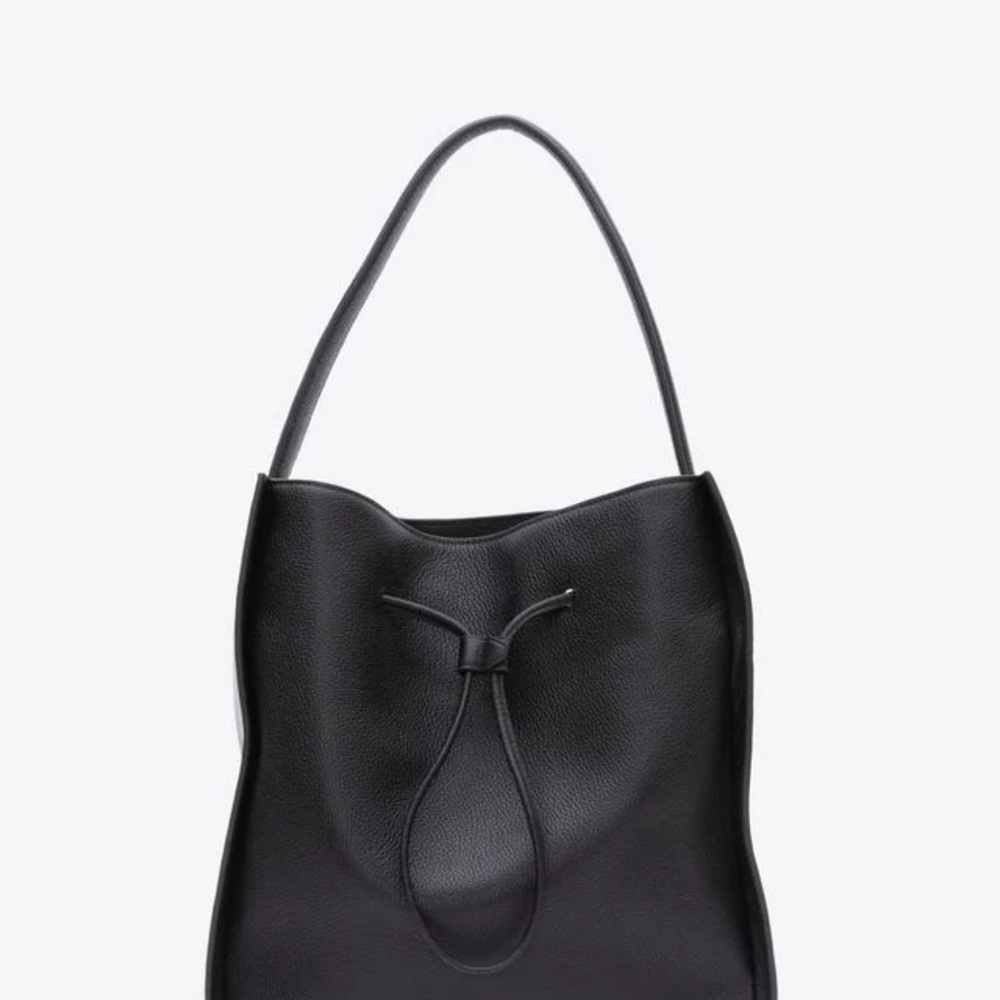 3.1 Phillip Lim Black Shoulder Bag with Textured Leather